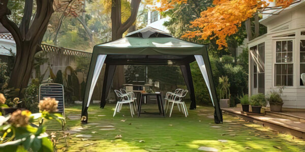 Arredo giardino con gazebo